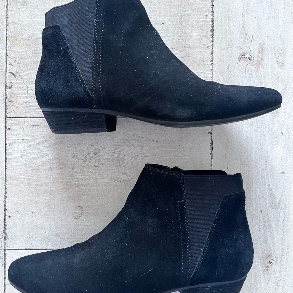 Aldo Black Suede Ankle Booties